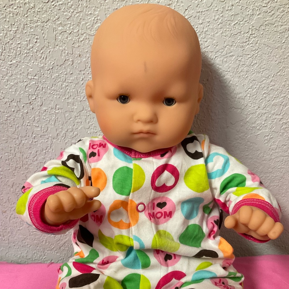 Corolle Baby Girl Doll Gray Eyes Open & Close Realistic-Lifelike Baby Doll 2008